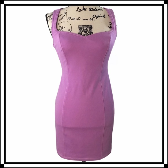 ASTR the Label - Stereotype Lilac Sleeveless Bodycon Stretch Fitted Mini Dress - Picture 5 of 13